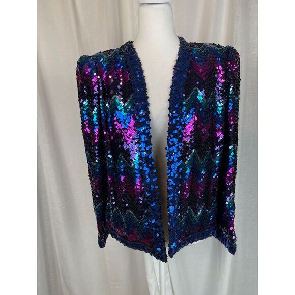 Lilli Diamond California Vintage Sequin Jacket – M/L - Picture 1 of 3